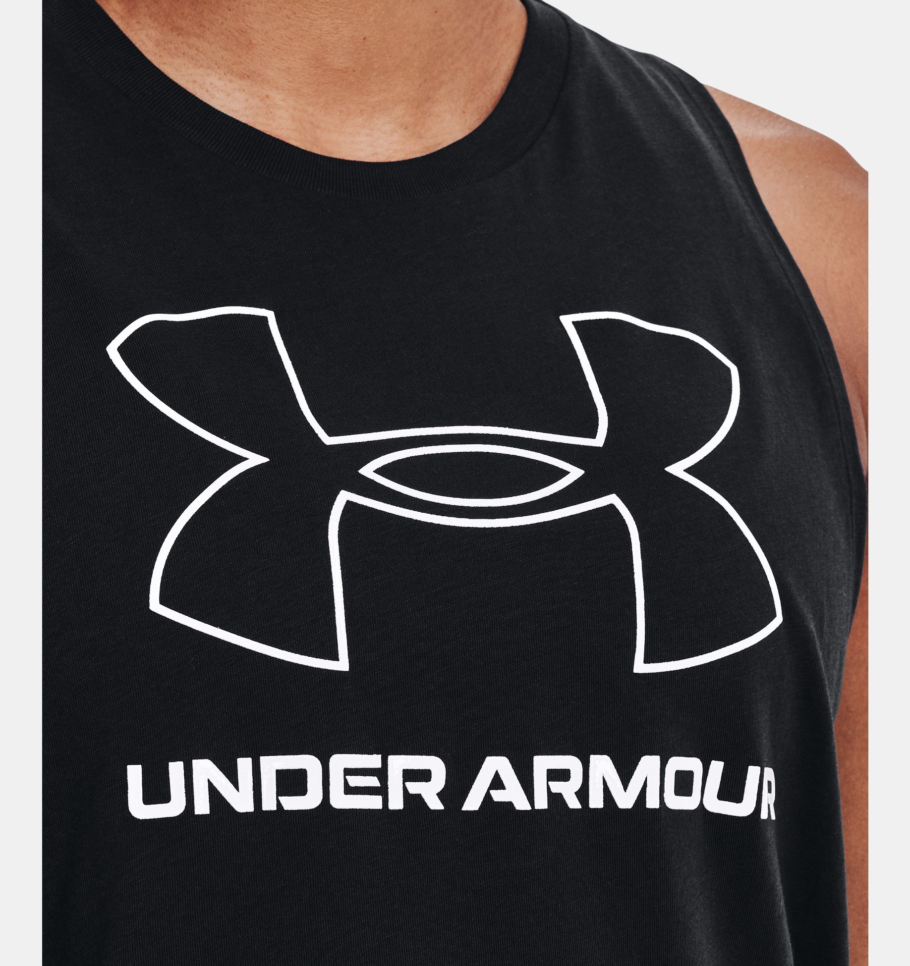 Under Armour Mens Sportstyle Logo Tank Sleeveless Sleeveless 